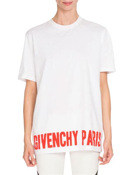 givenchy paris t shirt free shipping|givenchy graphic crewneck t shirt.